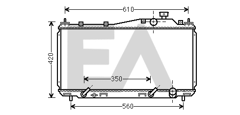 Radiateur, refroidissement du moteur EACLIMA 31R26079