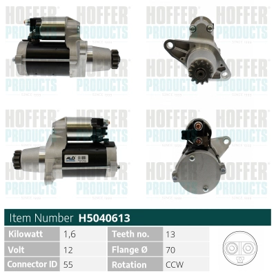 Démarreur HOFFER H5040613