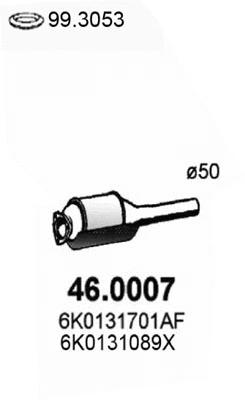Catalyseur ASSO 46.0007
