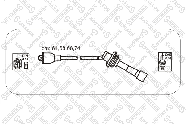 Kit de câbles d'allumage STELLOX 10-38576-SX