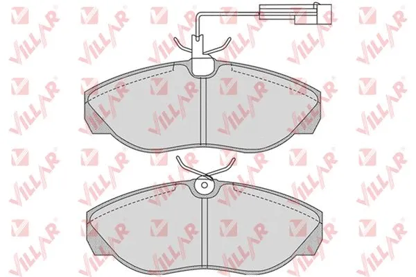 Kit de plaquettes de frein, frein à disque VILLAR 626.0774