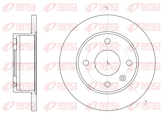 Disque de frein REMSA 6103.00