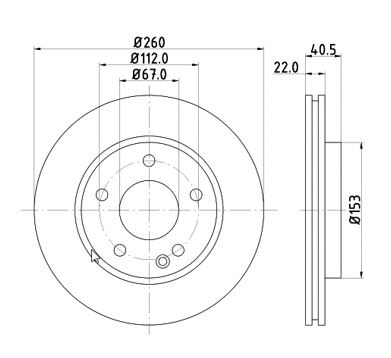 Disque de frein MTR 12108554