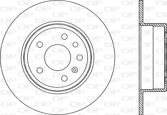 Disque de frein OPEN PARTS BDA1805.10