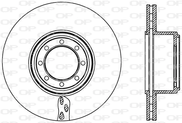 Disque de frein OPEN PARTS BDA2451.20