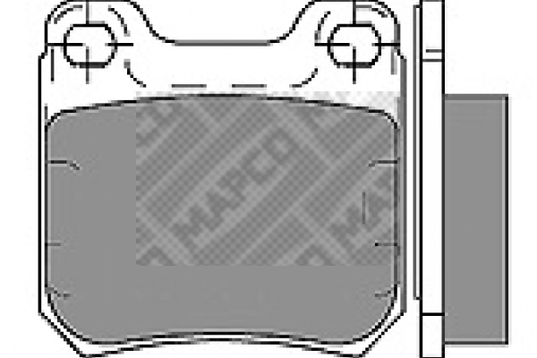 Kit de plaquettes de frein, frein à disque MAPCO 6357