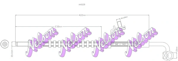 Flexible de frein KAWE H4109