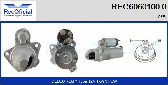 Démarreur RECOFICIAL REC6060100.0