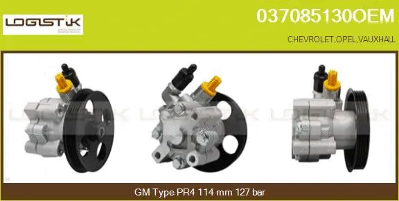 Pompe hydraulique, direction LGK 037085130OEM