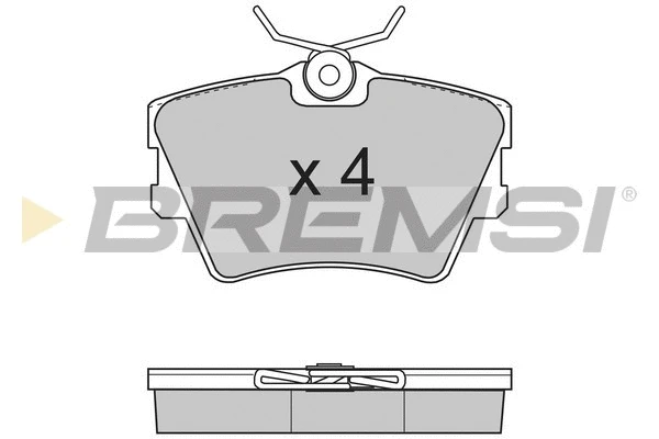 Kit de plaquettes de frein, frein à disque BREMSI BP2724
