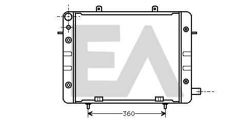 Radiateur, refroidissement du moteur EACLIMA 31R54033