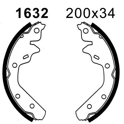 Jeu de mâchoires de frein BSF 01632