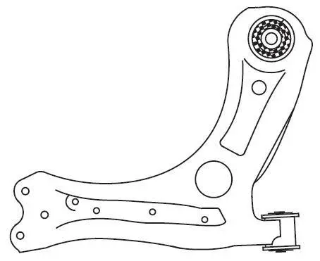 Bras de liaison, suspension de roue FRAP F4548