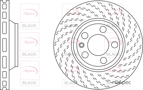 Disque de frein APEC DSK2311B