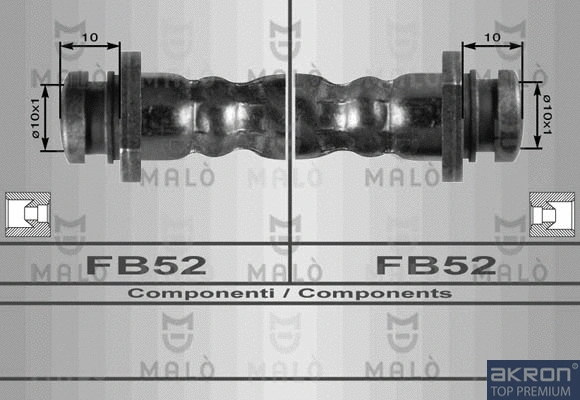 Flexible de frein AKRON-MALÒ 8933