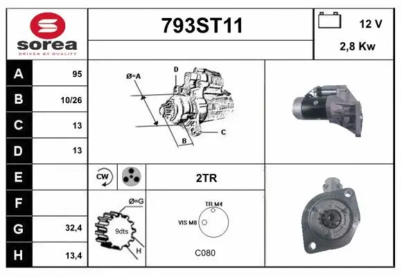 Démarreur STARTCAR 793ST11