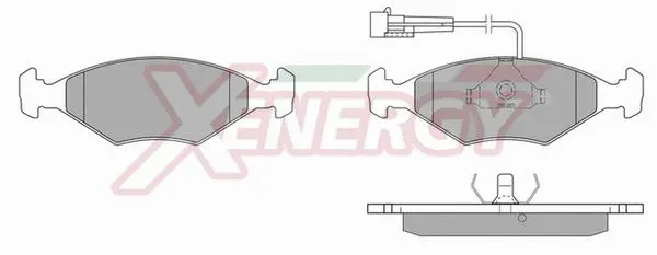 Kit de plaquettes de frein, frein à disque AP XENERGY X40222
