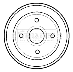 Tambour de frein BORG & BECK BBR7115