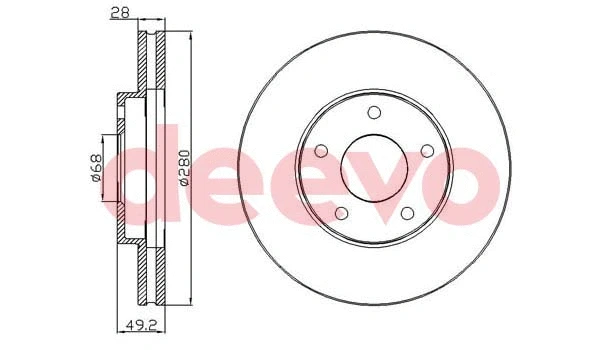 Disque de frein DEEVO BD14760