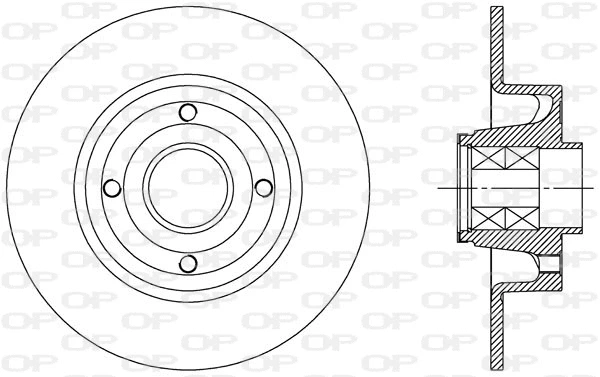 Disque de frein OPEN PARTS BDA2165.30