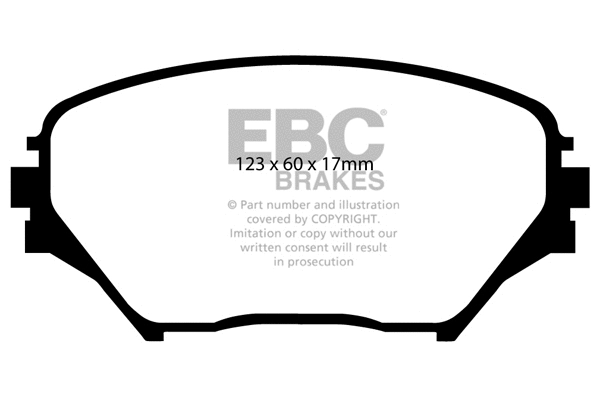 Kit de plaquettes de frein, frein à disque EBC Brakes DP61402