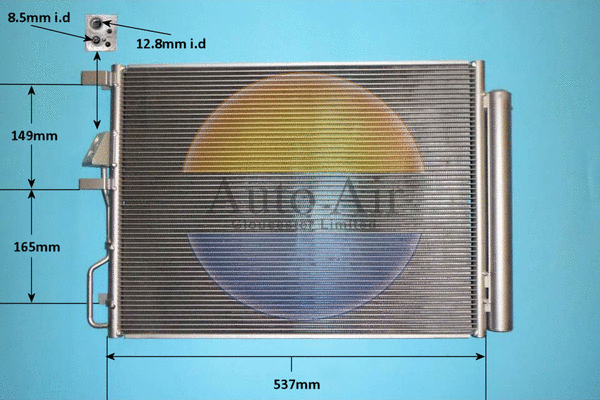 Condenseur, climatisation AUTO AIR GLOUCESTER 16-0072
