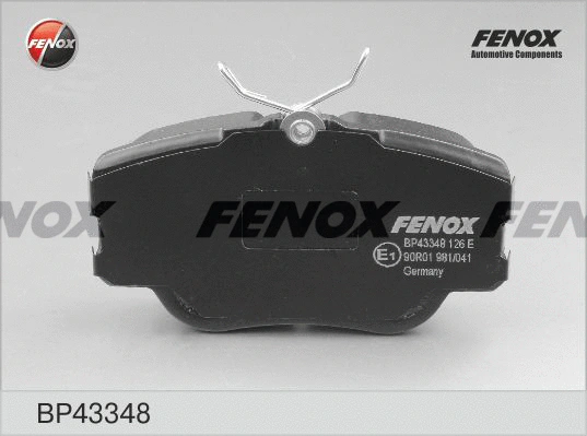 Kit de plaquettes de frein, frein à disque FENOX BP43348