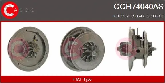 Groupe carter, turbocompresseur CASCO CCH74040AS
