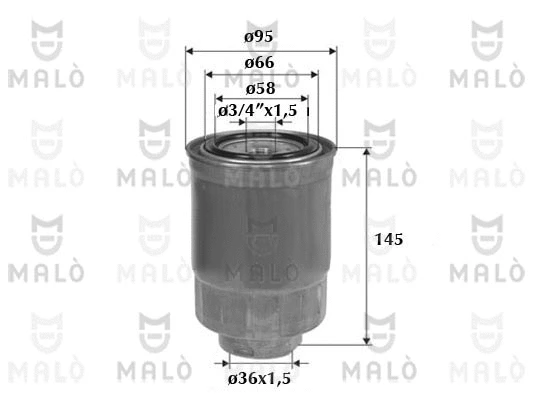 Filtre à carburant AKRON-MALÒ 1520100