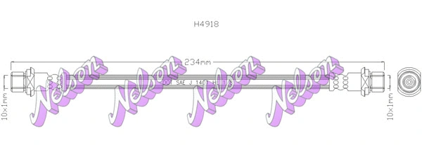 Flexible de frein BROVEX-NELSON H4918