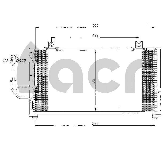 Condenseur, climatisation ACR 300425
