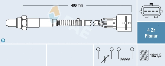 Sonde lambda FAE 77579