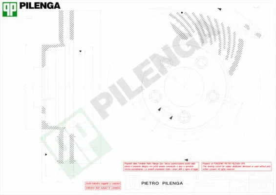 Disque de frein PILENGA V858R