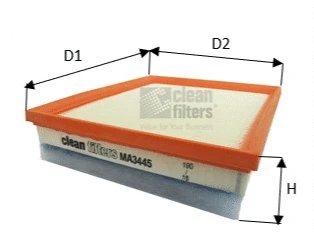 Filtre à air CLEAN FILTERS MA3445