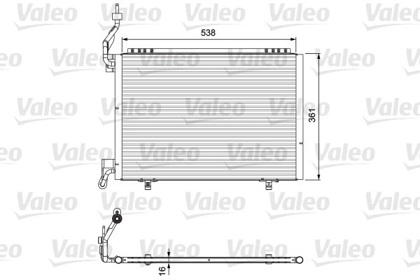 Condenseur, climatisation VALEO 814074