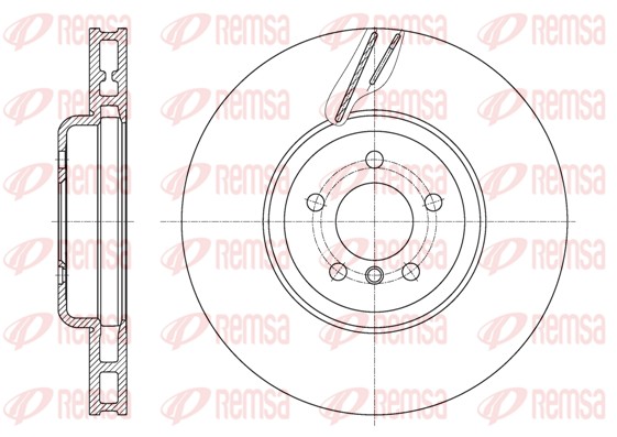 Disque de frein REMSA 61598.10