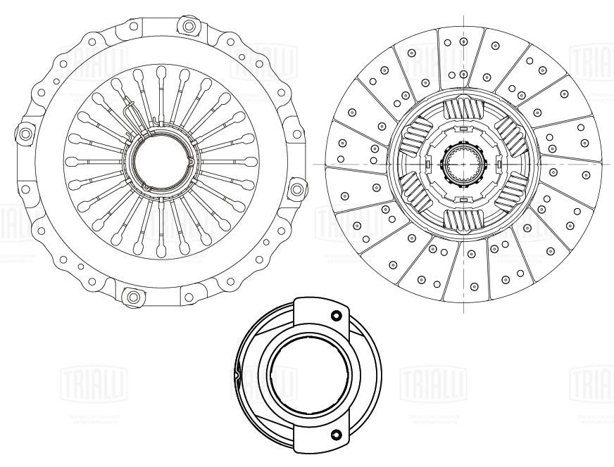 Kit d'embrayage TRIALLI FR 820
