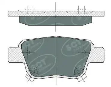 Kit de plaquettes de frein, frein à disque SCT - MANNOL SP 369 PR