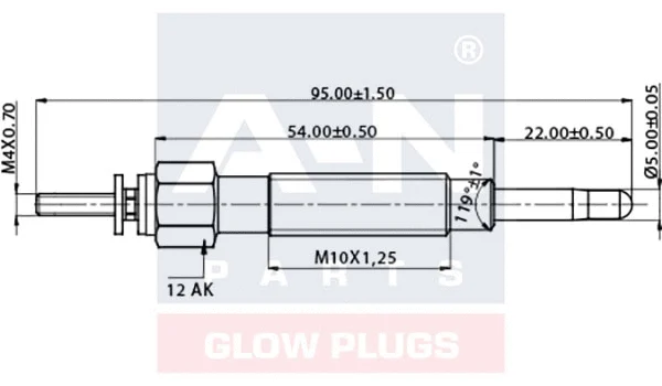 Bougie de préchauffage A-N PARTS A-N056233