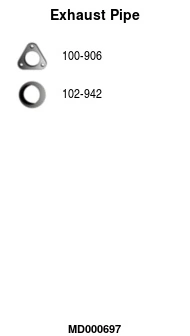 Tuyau d'échappement FA1 MD000697