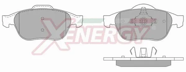 Kit de plaquettes de frein, frein à disque AP XENERGY X40817
