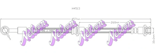 Flexible de frein KAWE H4513