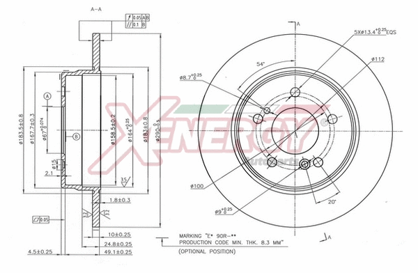 Disque de frein AP XENERGY X601525