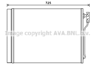 Condenseur, climatisation PRASCO BWA5435D