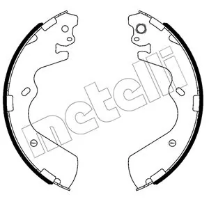 Jeu de mâchoires de frein METELLI 53-0654