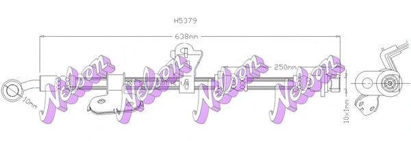 Flexible de frein KAWE H5379