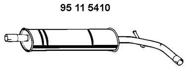 Silencieux central EBERSPÄCHER 95 11 5410