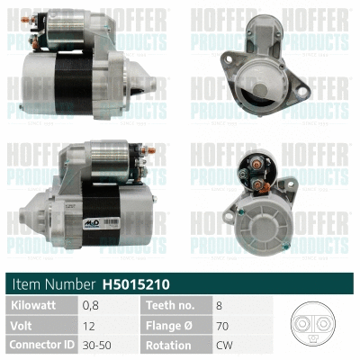 Démarreur HOFFER H5015210