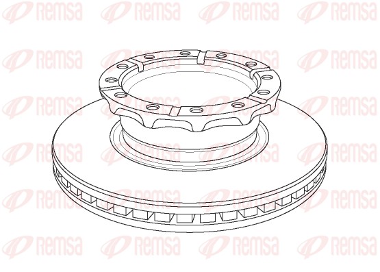 Disque de frein REMSA NCA1158.20