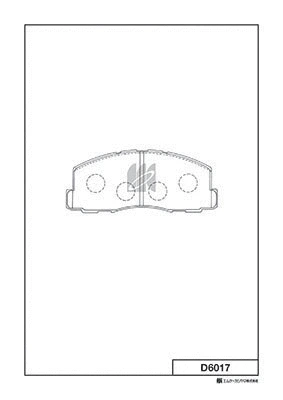 Kit de plaquettes de frein, frein à disque MK Kashiyama D6017